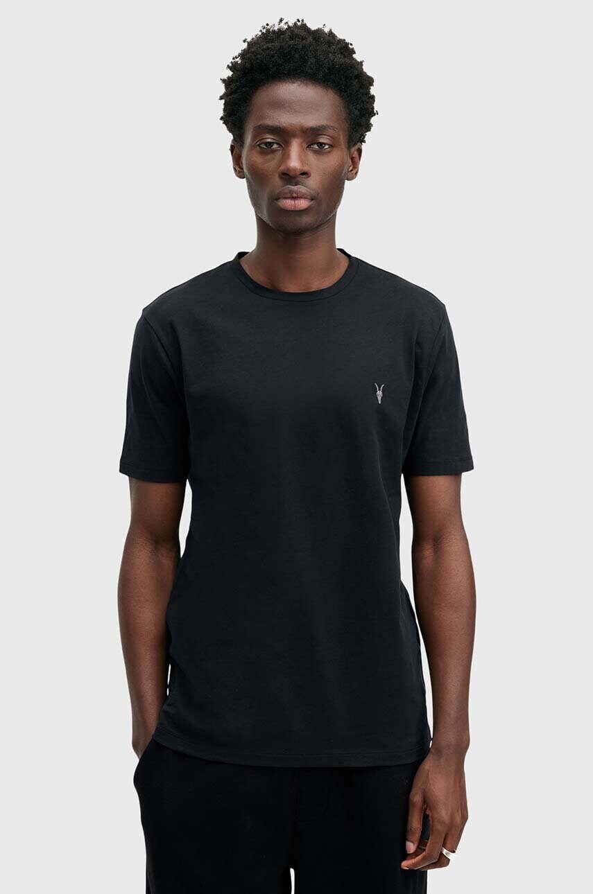 Бавовняна футболка AllSaints BRACE 3-pack чоловіча однотонна M031JB