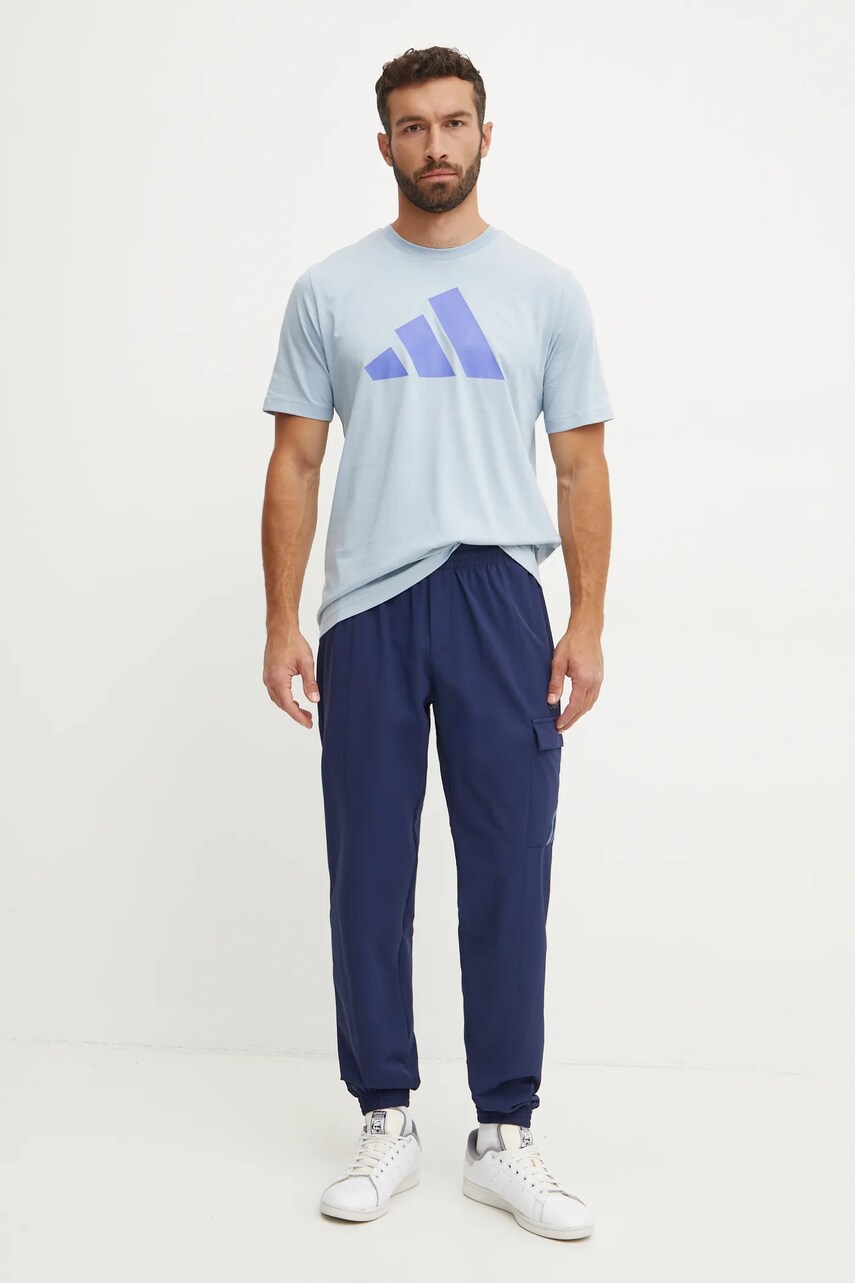 Бавовняна футболка adidas чоловіча з принтом IX6567