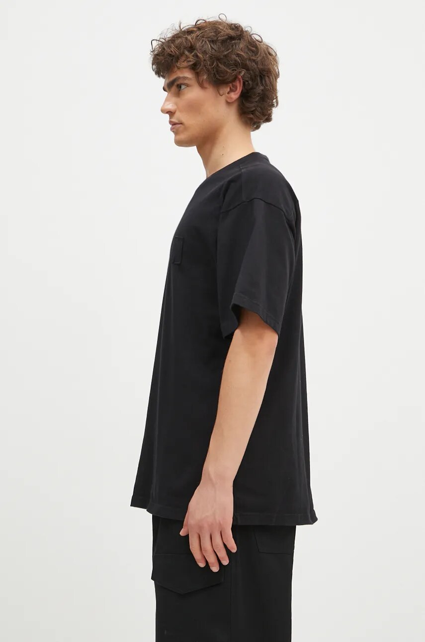 Бавовняна футболка Norse Projects Simon Loose Organic Heavy Jersey N Patch чоловіча колір чорний однотонна N01.0667.9999