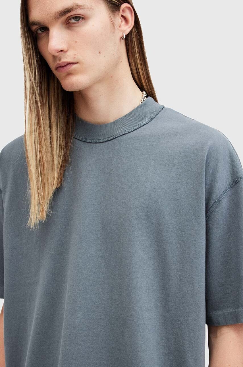 Бавовняна футболка AllSaints ISAC SS CREW чоловіча однотонна M024JB