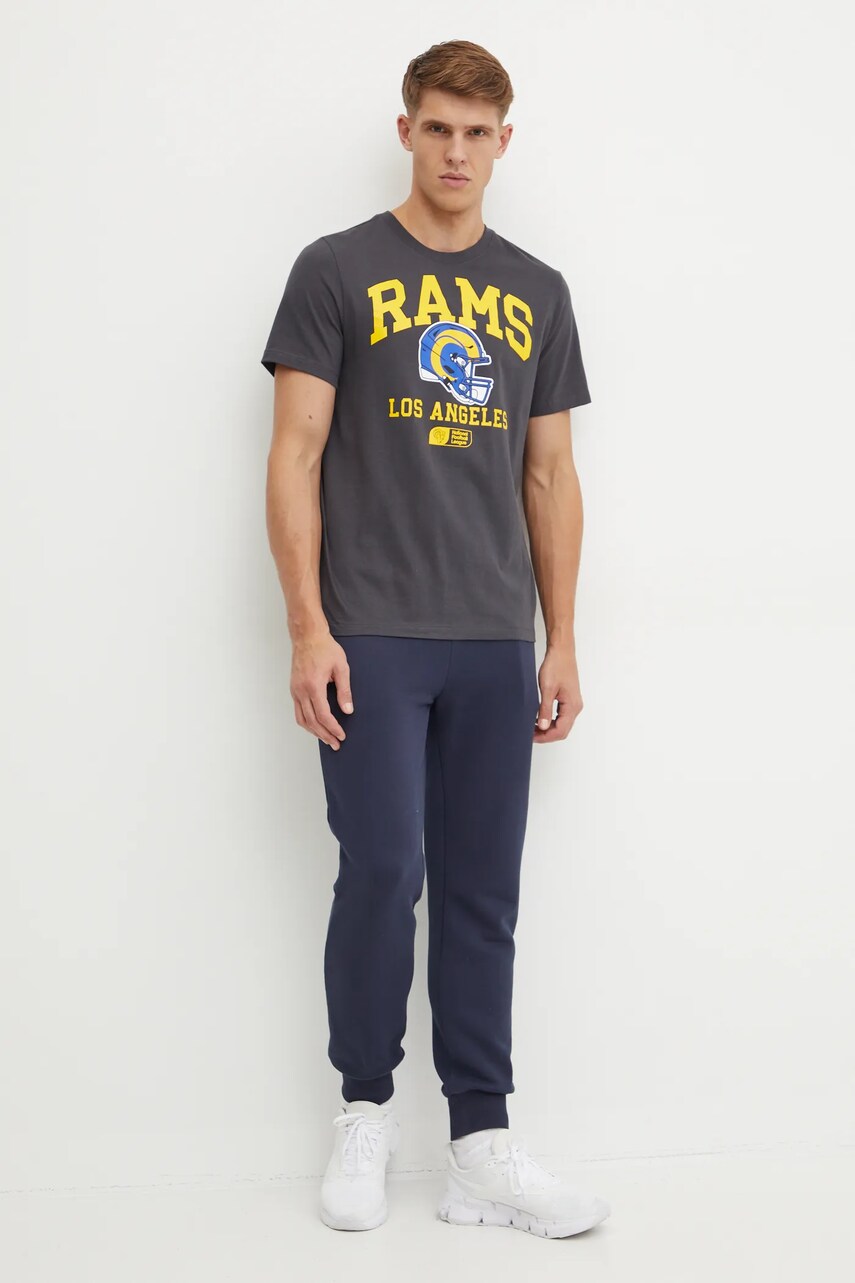 Бавовняна футболка Nike Los Angeles Rams чоловіча колір сірий з принтом N199-06F-95-5F1