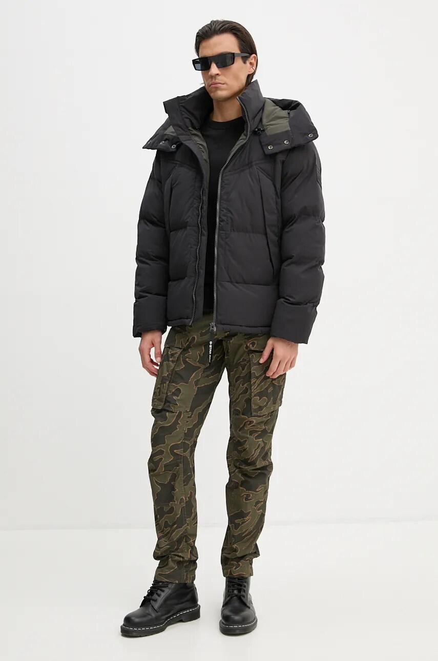 Бавовняний лонгслів G-Star Raw колір чорний однотонний D25076-336