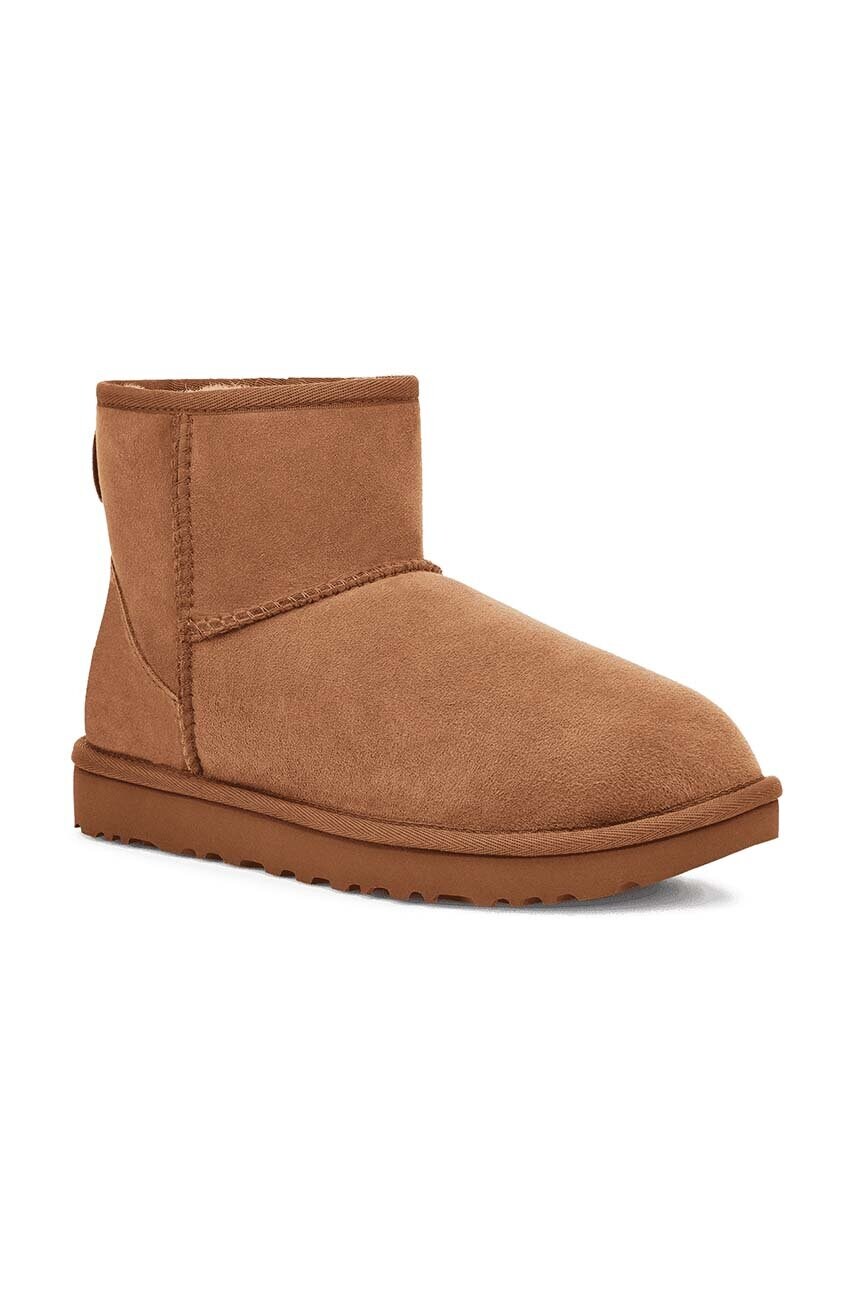 Замшеві чоботи UGG жіночі колір коричневий 1016222.CHE-CHE