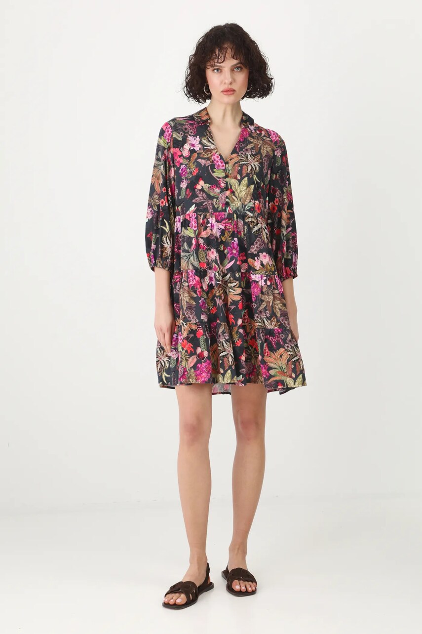 Сукня Medicine колір чорний mini oversize