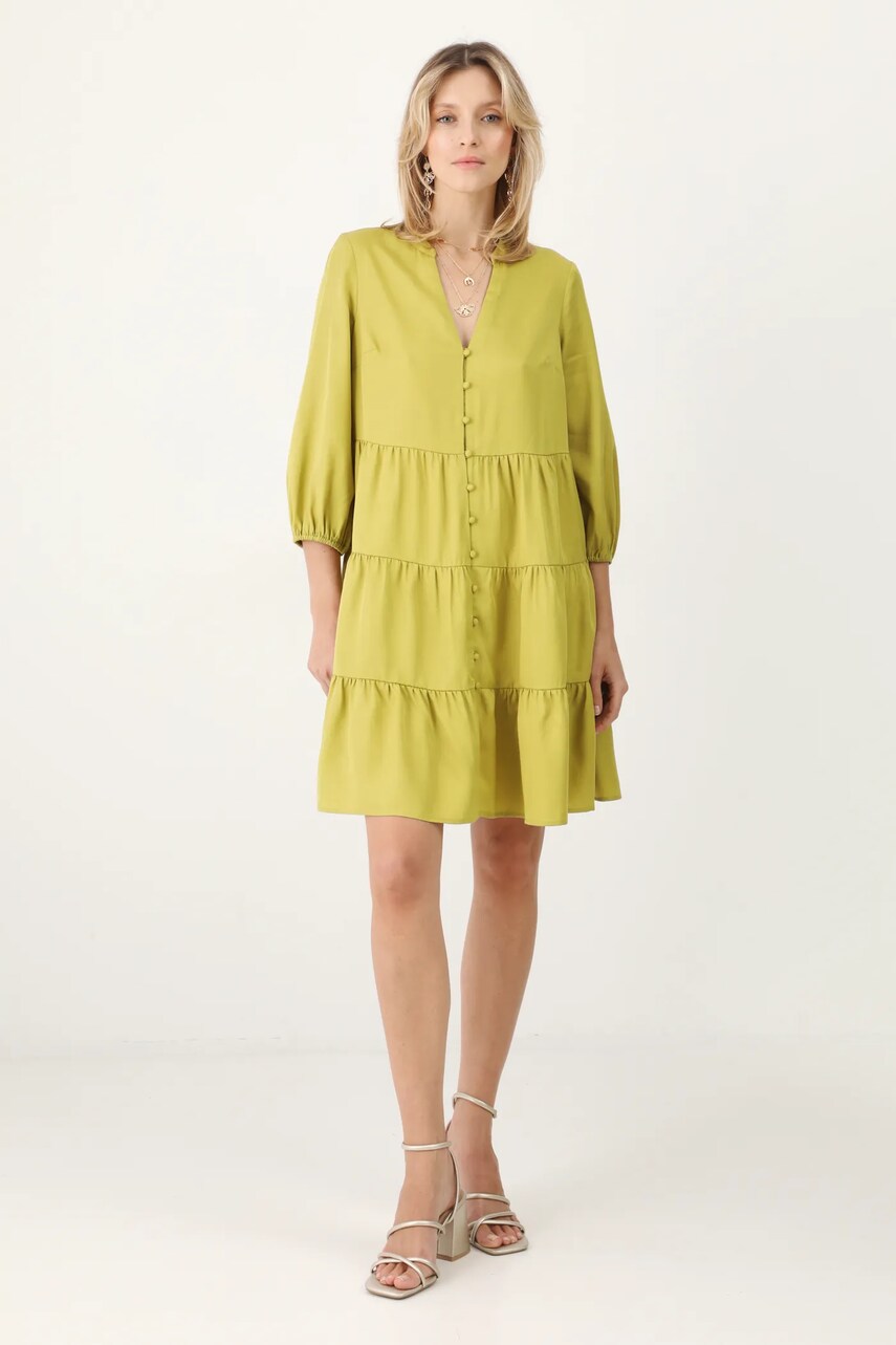 Сукня Medicine колір зелений mini oversize