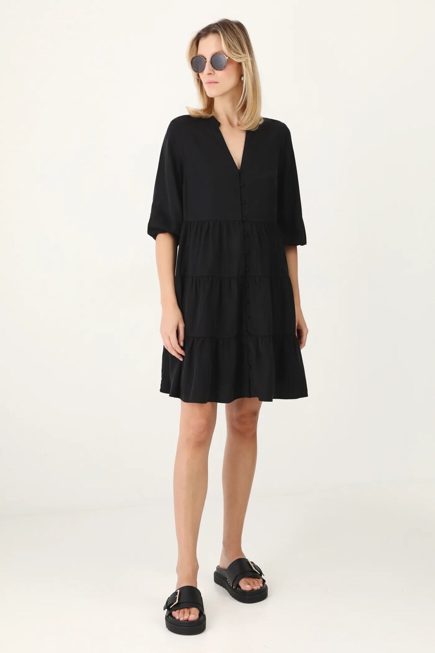 Сукня Medicine колір чорний mini oversize