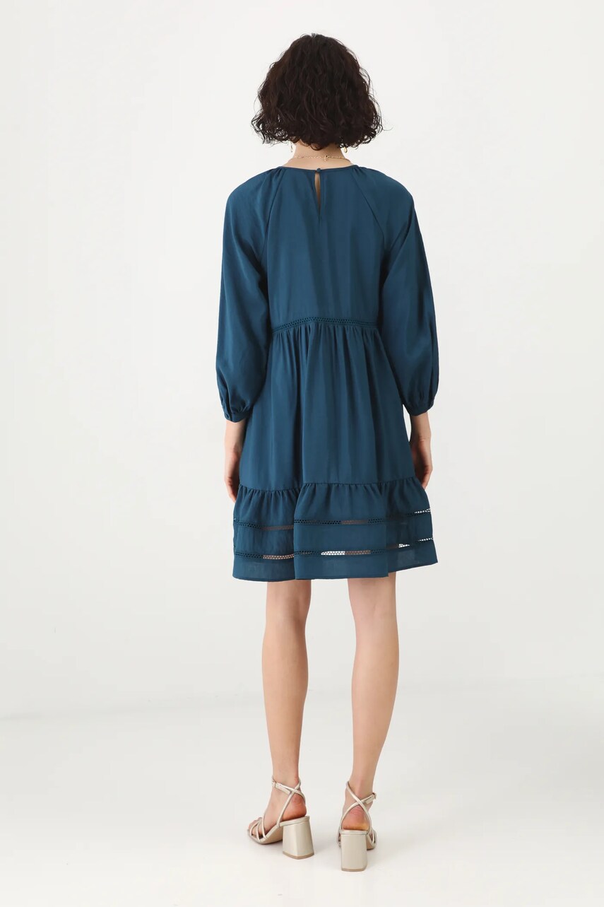 Сукня Medicine колір бірюзовий mini oversize