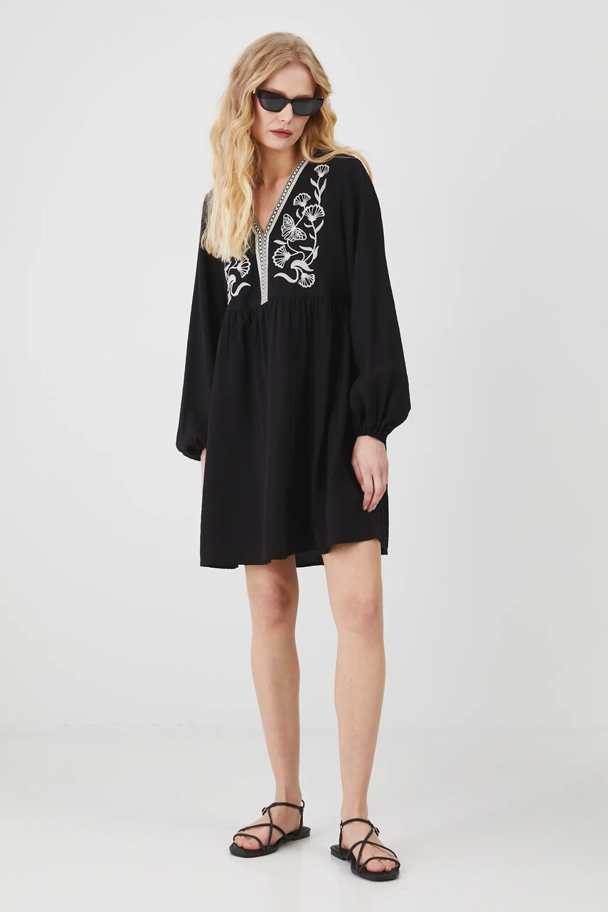 Сукня Medicine колір чорний mini oversize