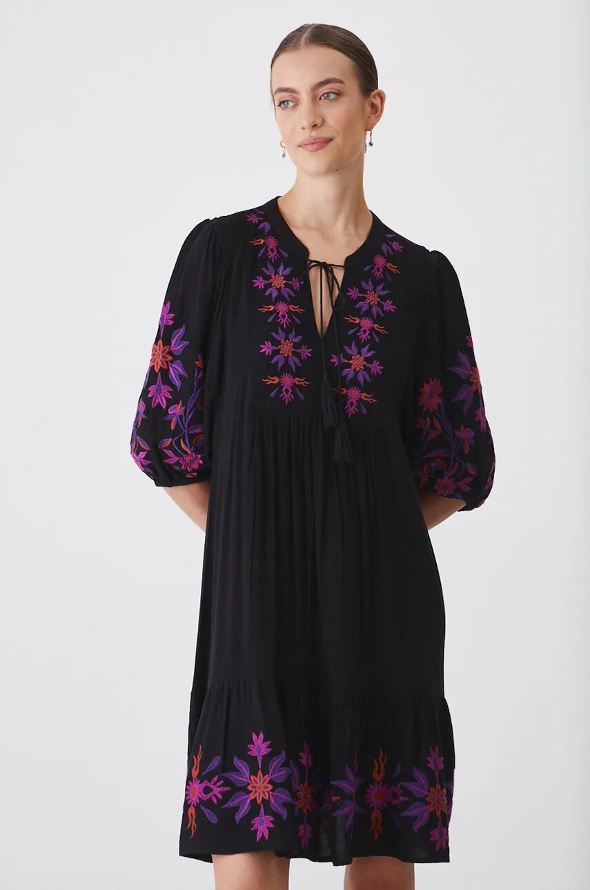 Сукня Medicine колір чорний mini oversize
