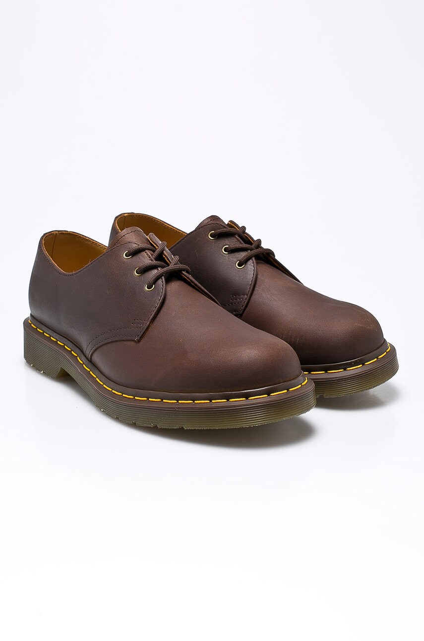Замшеві туфлі Dr. Martens 1461 1461 чоловічі колір коричневий 11838201.1461.MEN-GAUCHO