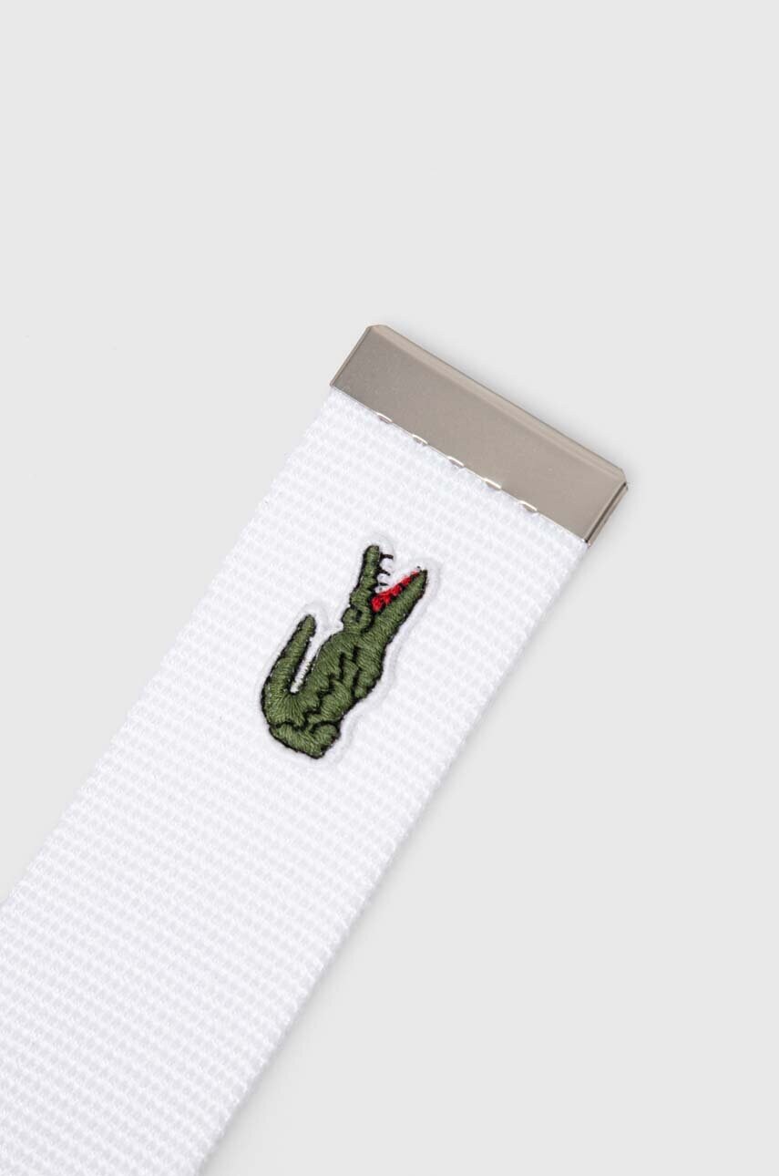 Ремінь Lacoste чоловічий колір білий