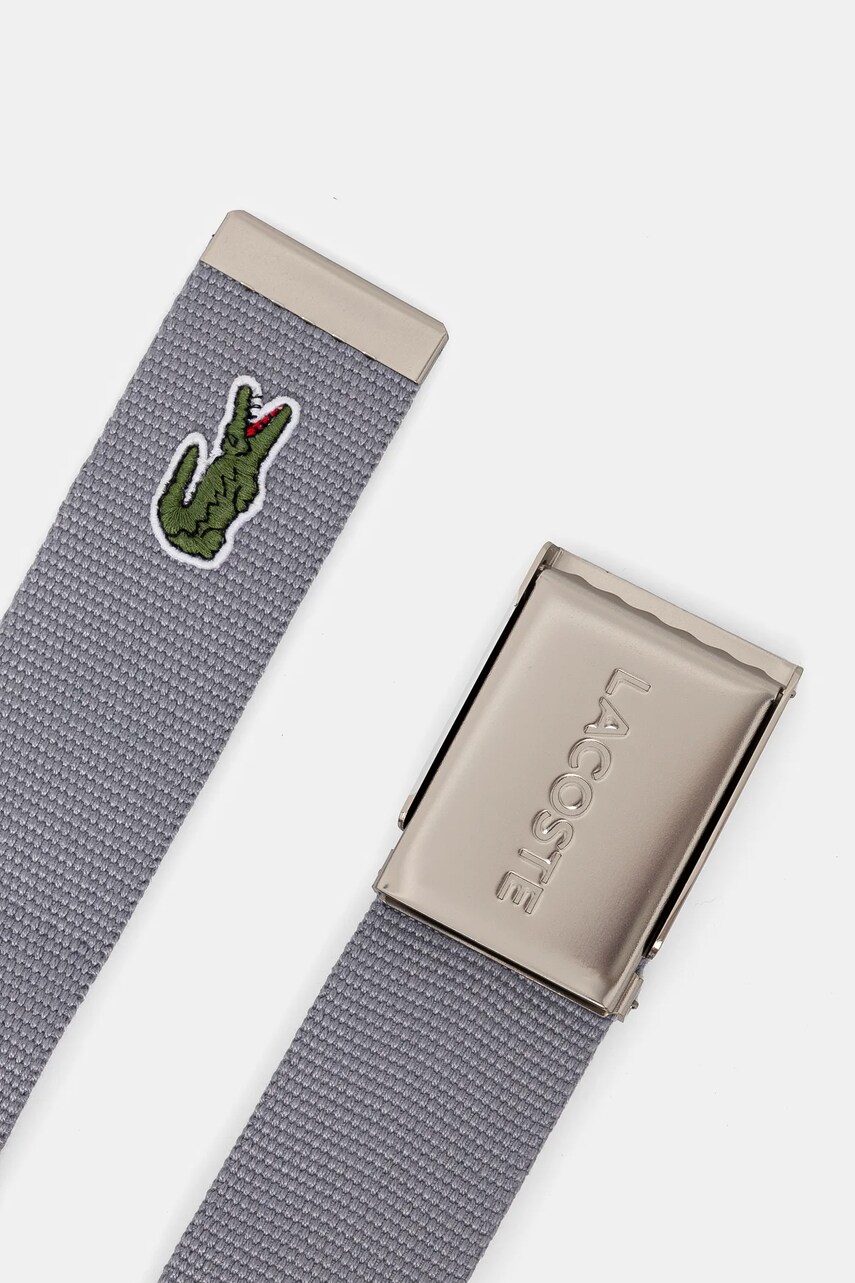 Ремінь Lacoste чоловічий колір сірий