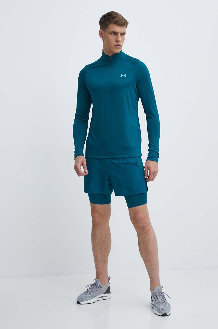 Тренувальна кофта Under Armour Tech 2.0 колір зелений меланж