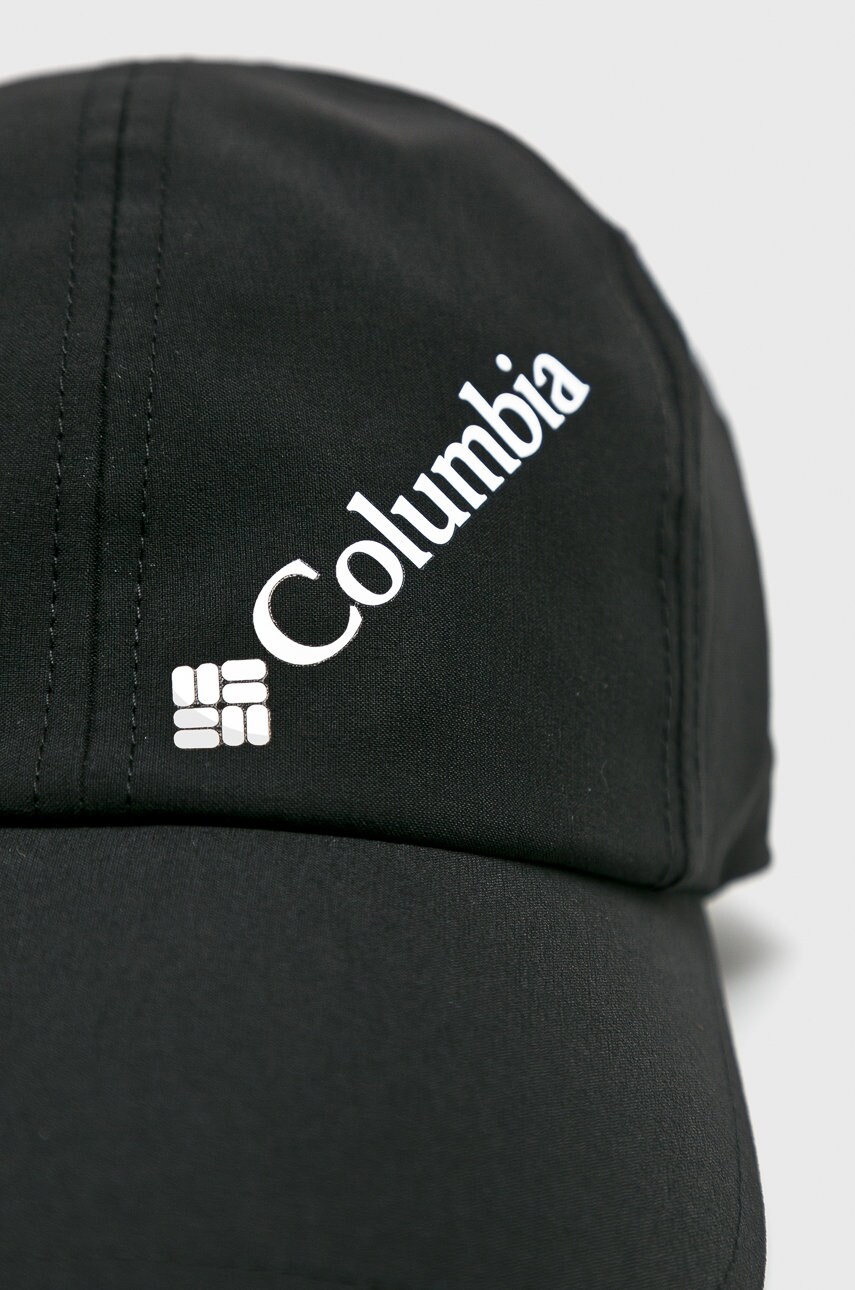 Кепка Columbia колір чорний з принтом