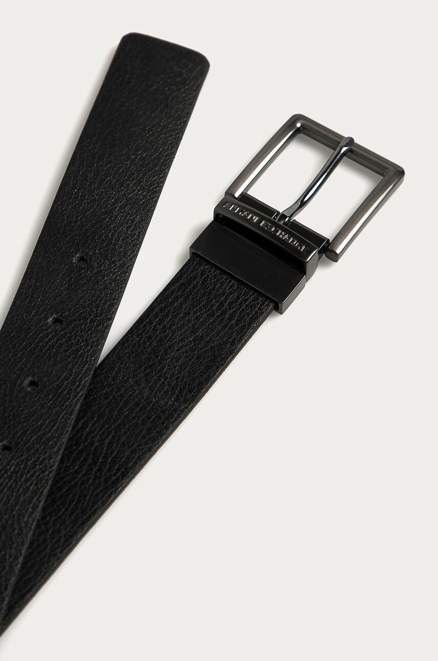 Armani Exchange - Двосторонній шкіряний ремінь