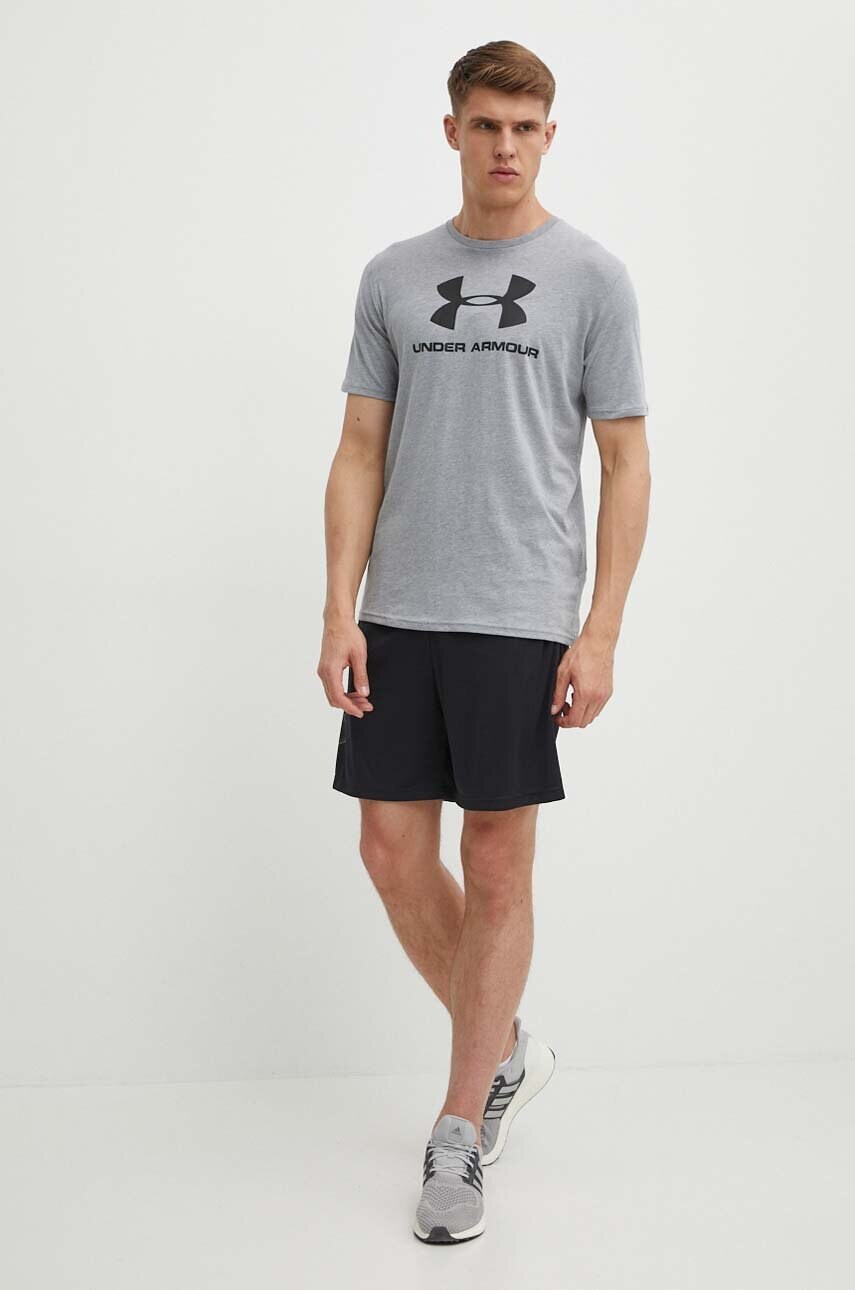 Футболка Under Armour 1329590 колір сірий з принтом 1329590-100