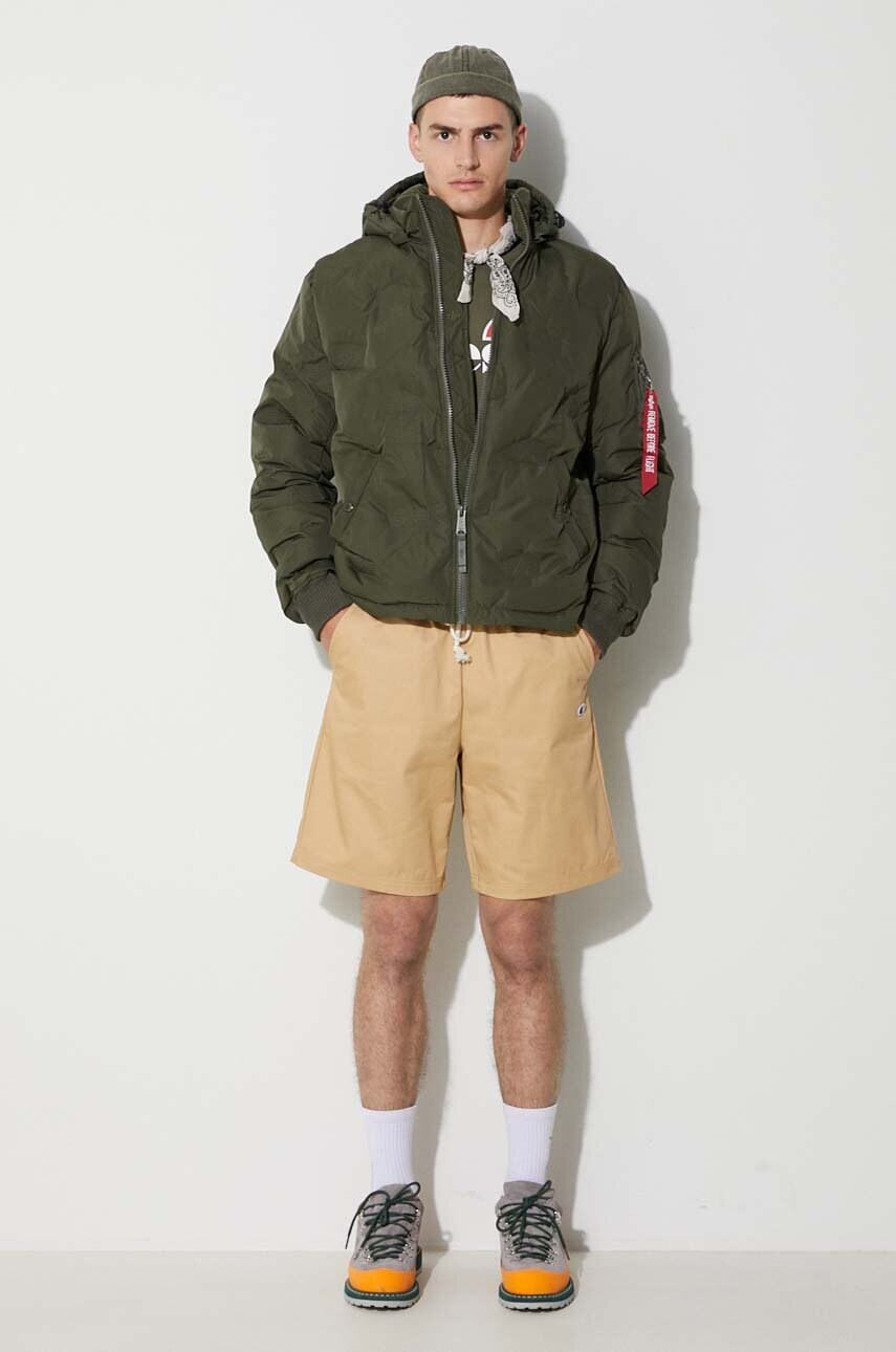 Кофта Ellesse чоловіча колір зелений візерунок SHC07930-DARKGREYMA