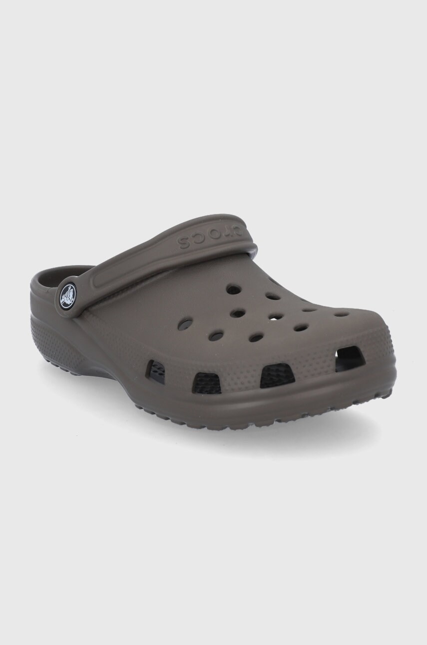Шльопанці Crocs Classic колір коричневий 10001