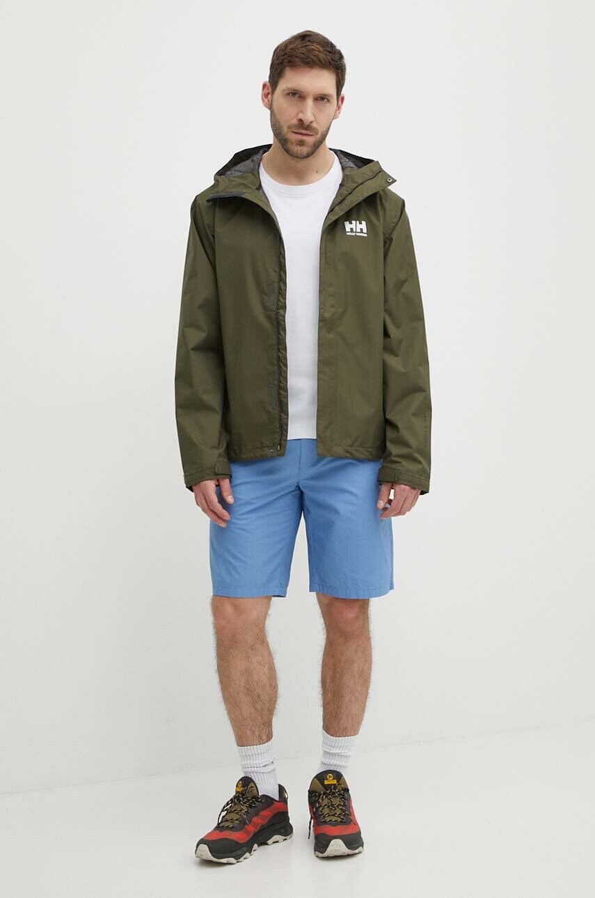 Куртка Helly Hansen чоловічий колір зелений перехідна