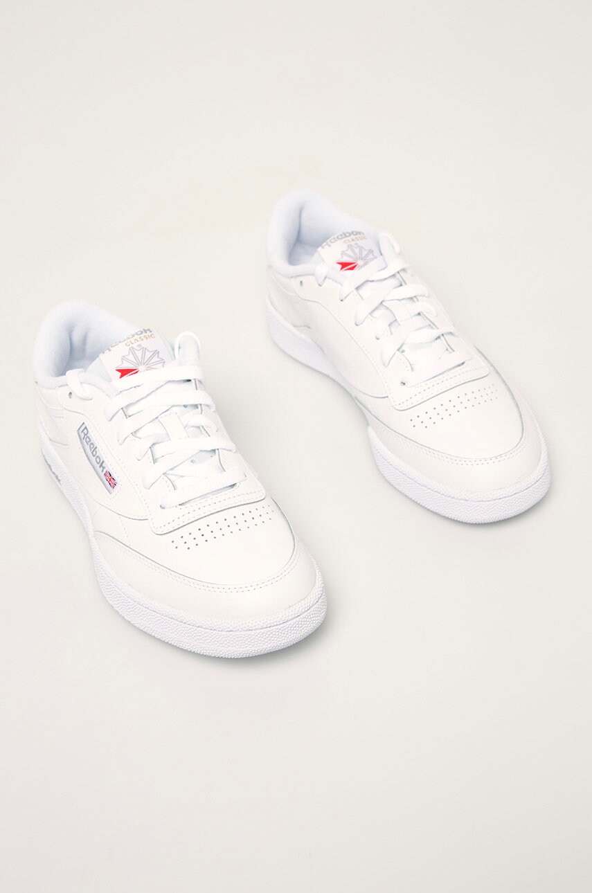 Шкіряні кросівки Reebok Classic колір білий
