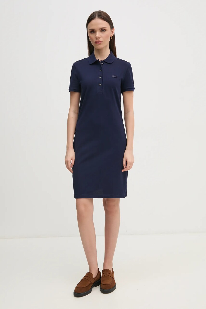 Сукня Lacoste колір синій mini пряма EF5473-001