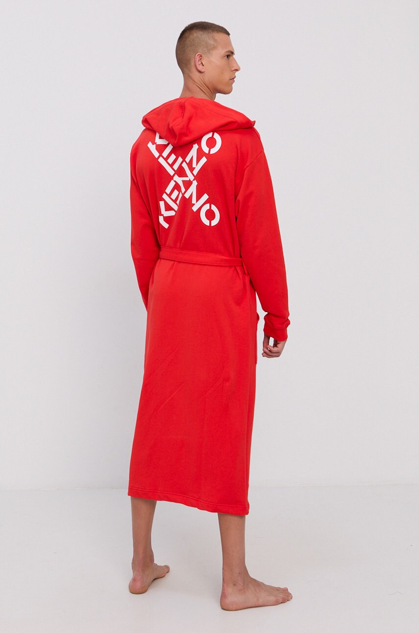 Халат Kenzo колір червоний