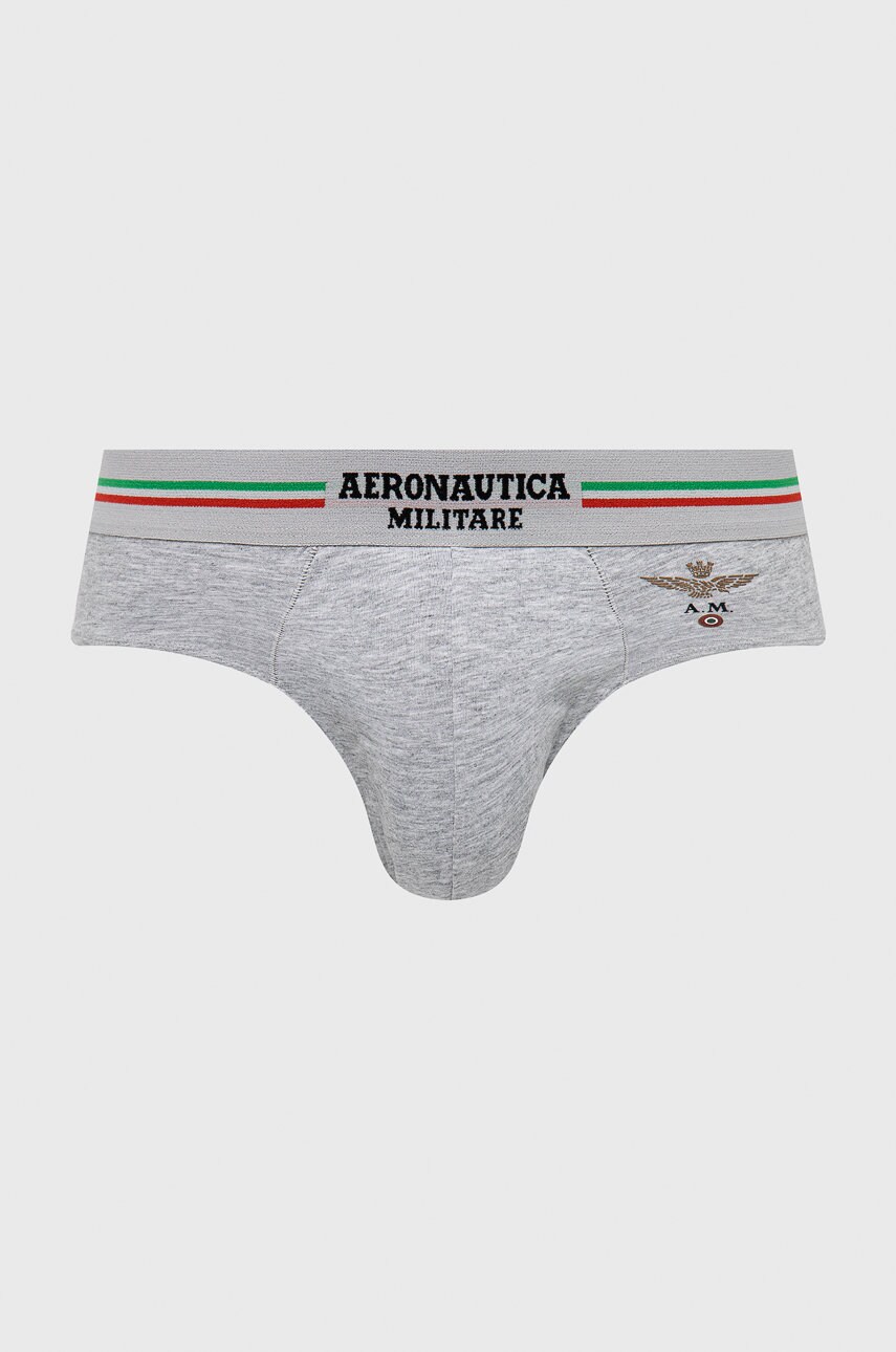 Сліпи Aeronautica Militare (2-pack) чоловічі колір сірий