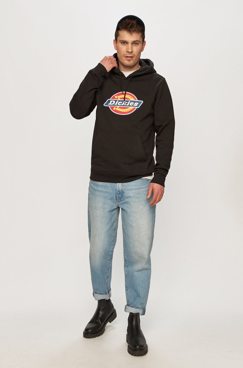Кофта Dickies чоловіча колір чорний з принтом DK0A4XCBBLK-BLACK
