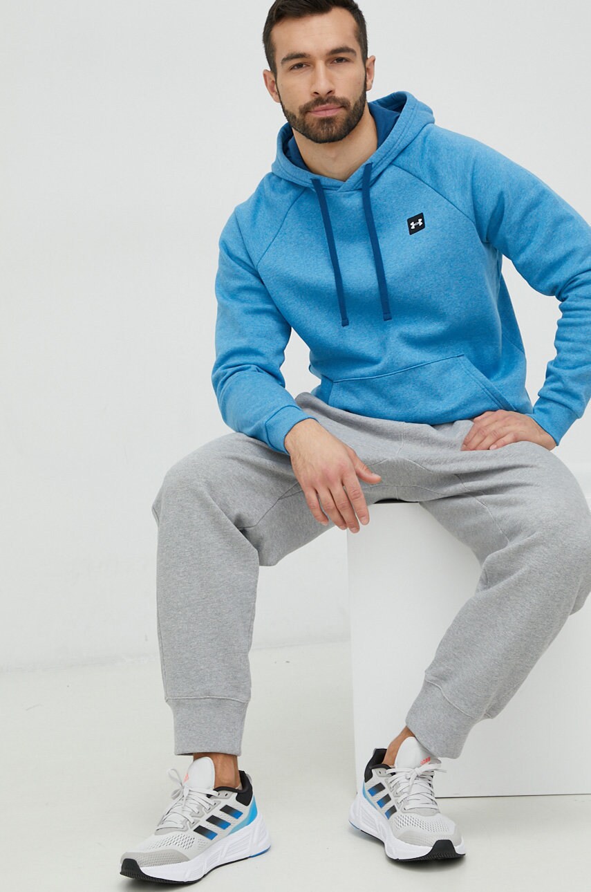 Кофта Under Armour чоловіча колір зелений однотонна 1357092-408
