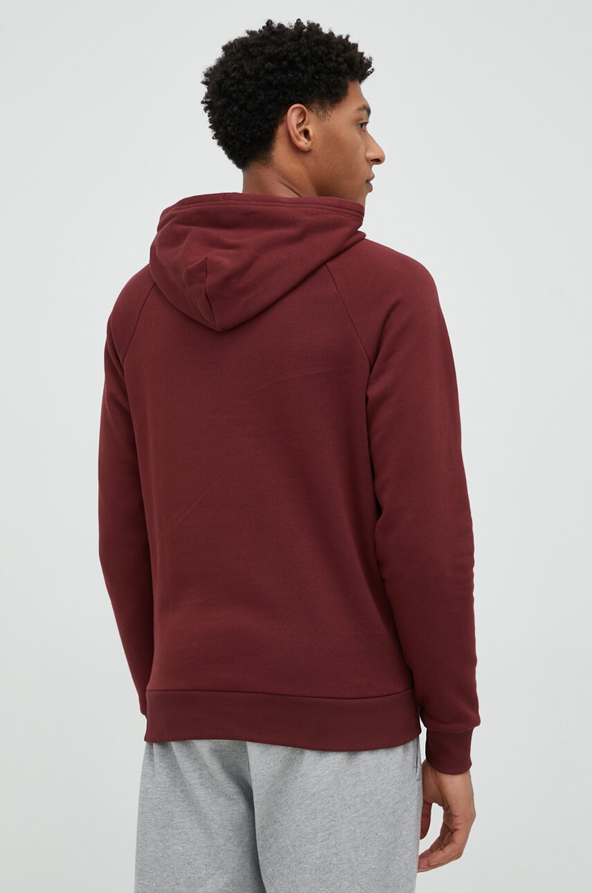 Кофта Under Armour чоловіча колір бордовий з капюшоном однотонна 1357092-408