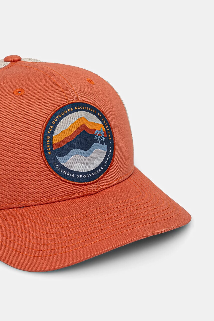 Кепка Columbia Mesh Snap Back колір помаранчевий з аплікацією 1652541
