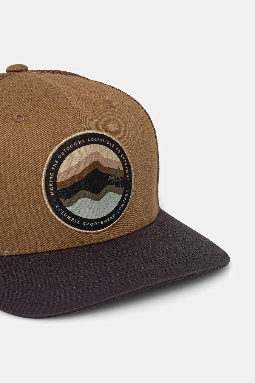 Кепка Columbia Mesh Snap Back колір коричневий з аплікацією 1652541