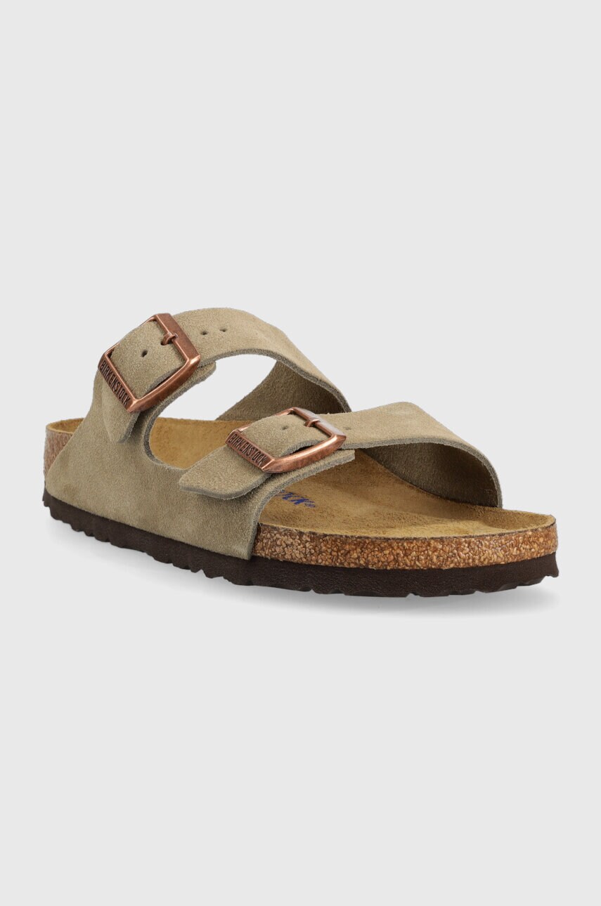 Birkenstock - Замшеві шльопанці Arizona Narrow Width 951303-Taupe