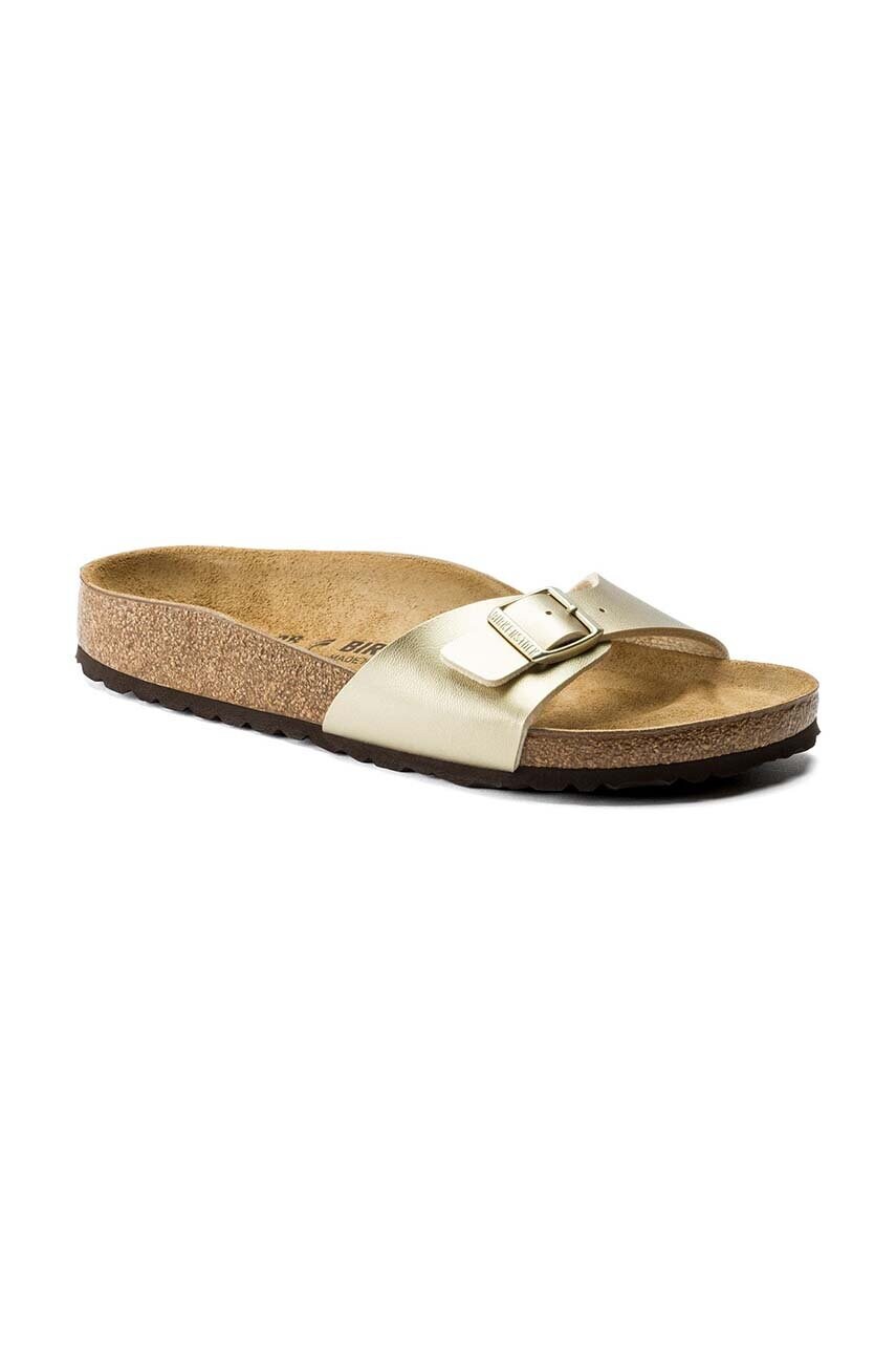 Шльопанці Birkenstock Madrid жіночі колір золотий 1016107
