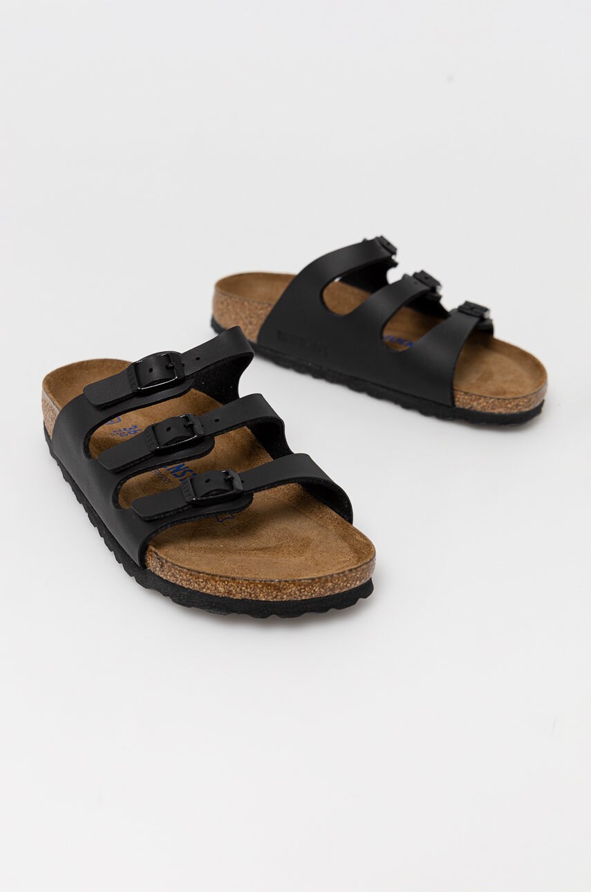 Шльопанці Birkenstock Florida SFB жіночі колір чорний 53013