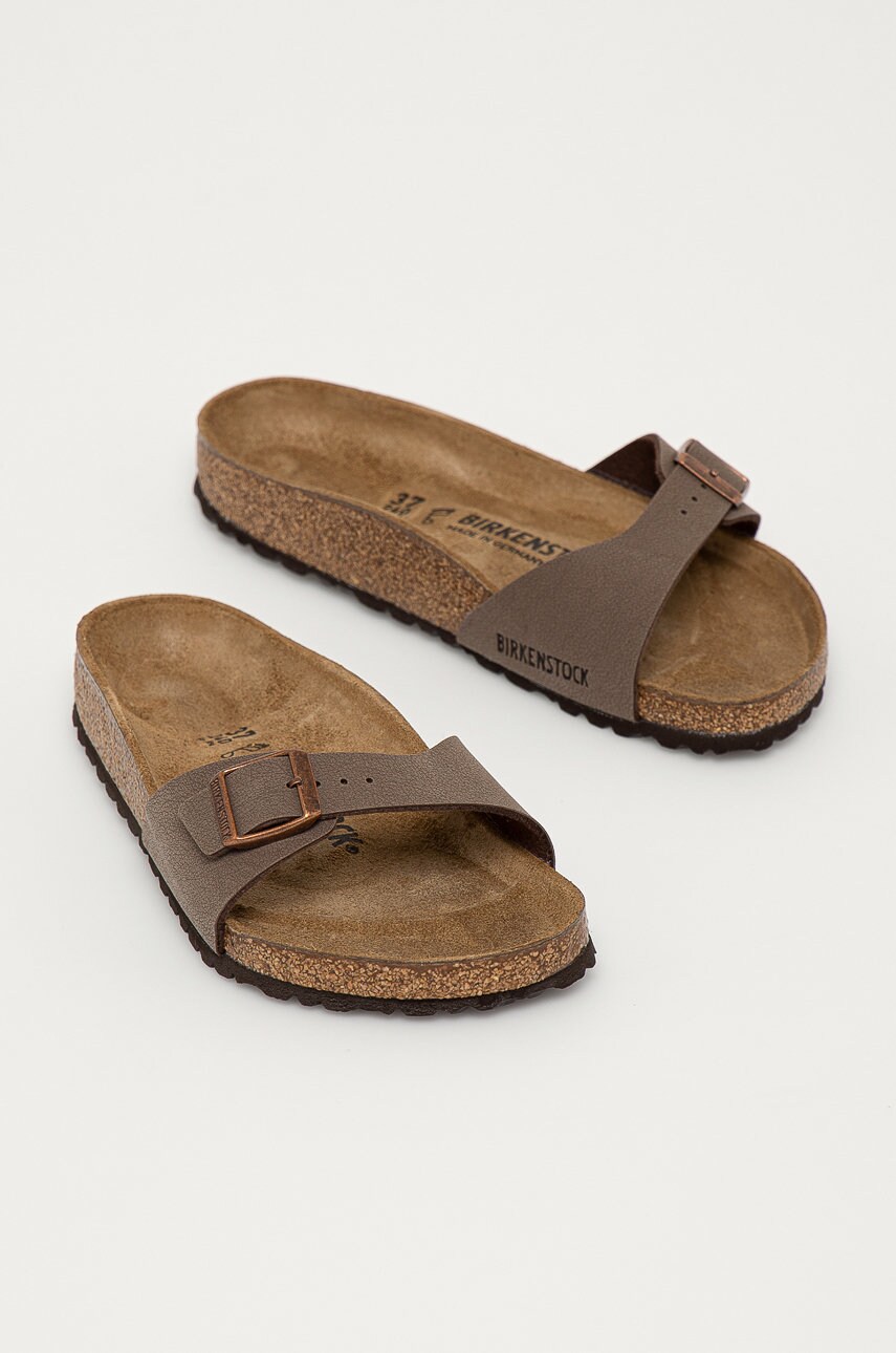 Шльопанці Birkenstock жіночі колір коричневий