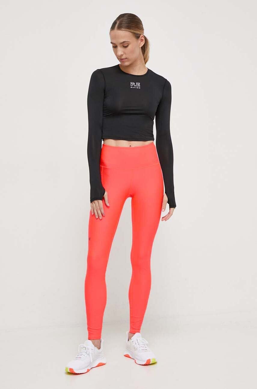 Легінси для тренувань Under Armour HG Armour HiRise колір червоний однотонні 1365336
