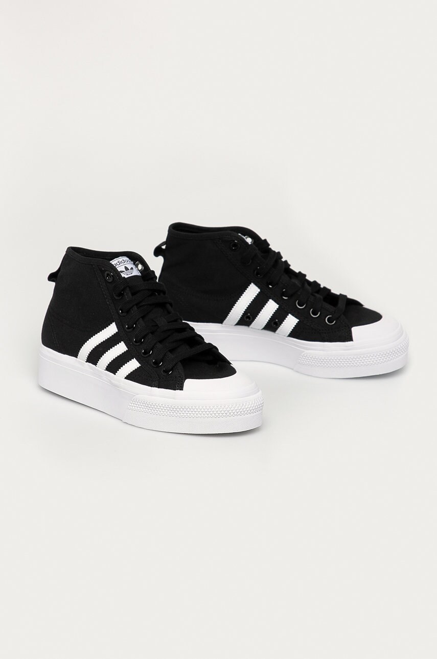 adidas Originals - Кеди Nizza Platform Mid FY2783-BLK/WHT