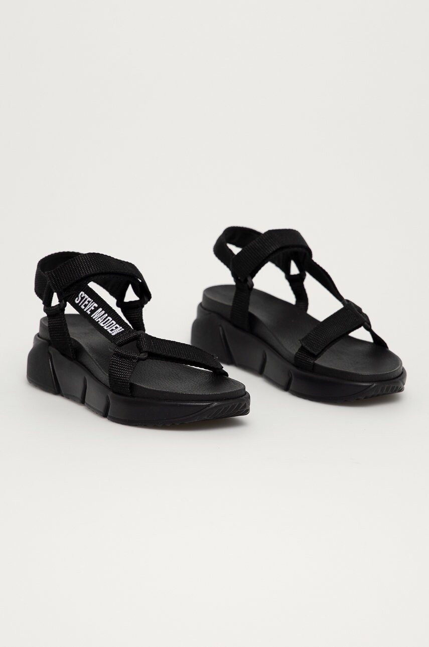 Сандалі Steve Madden жіночі колір чорний