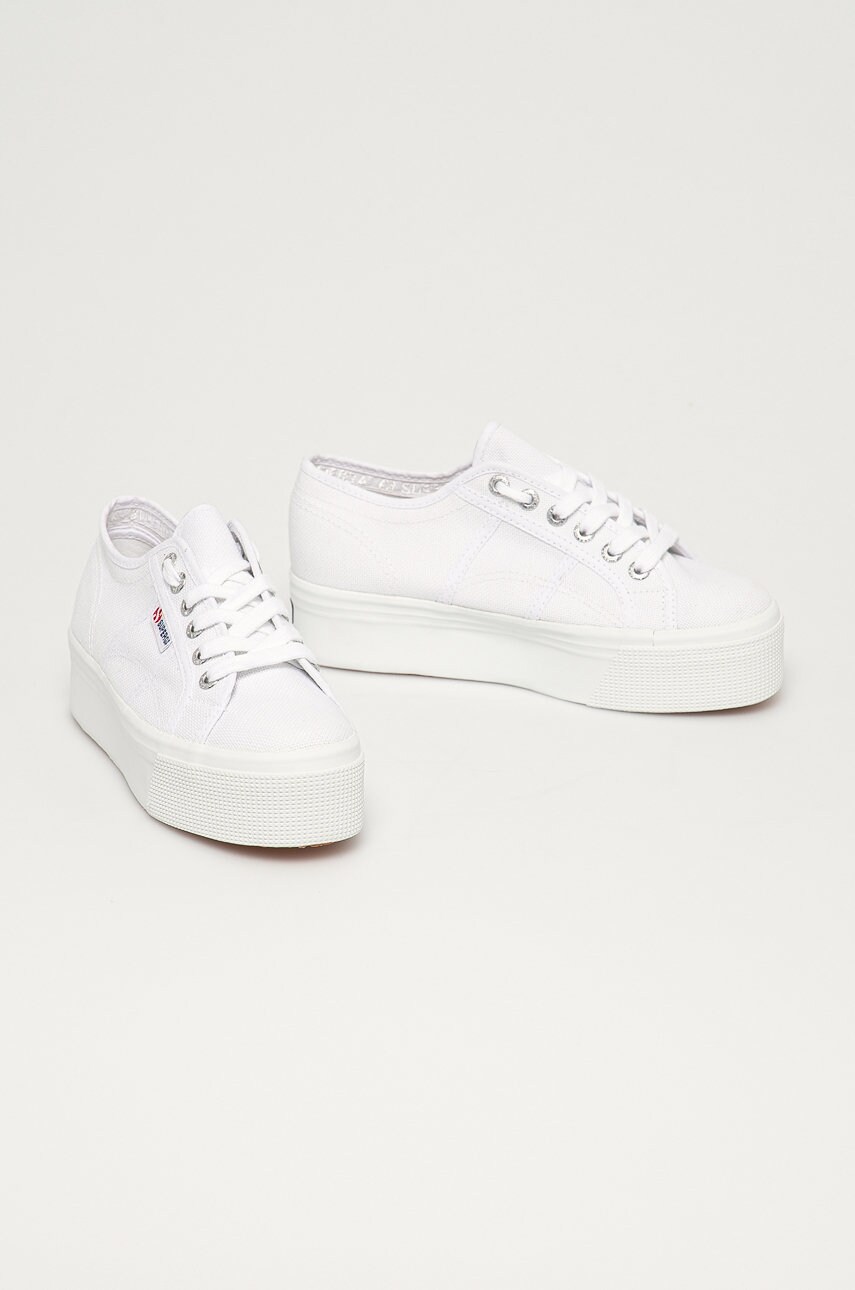 Кеди Superga жіночі колір білий