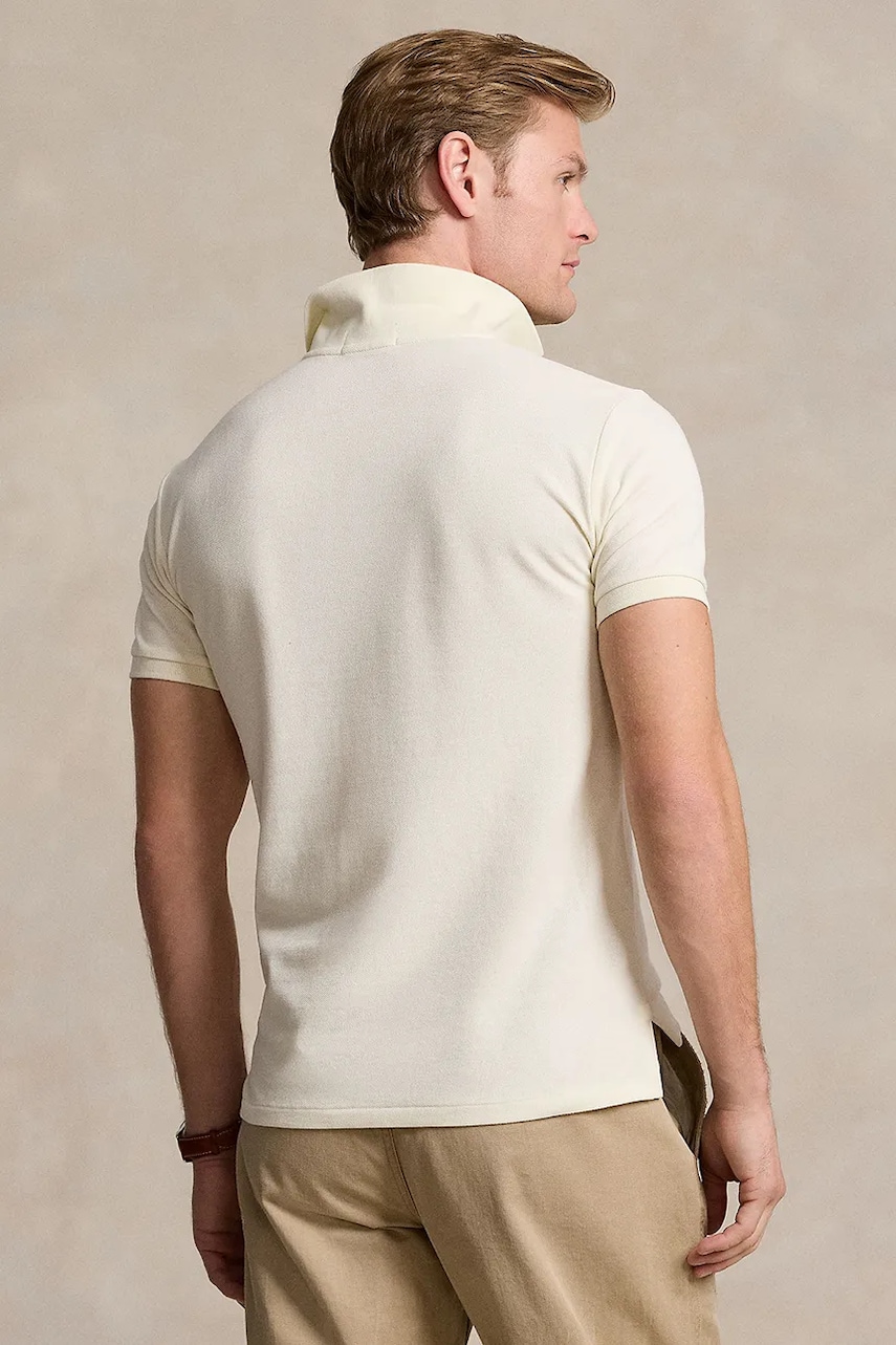 Бавовняне поло Polo Ralph Lauren однотонне 710536856