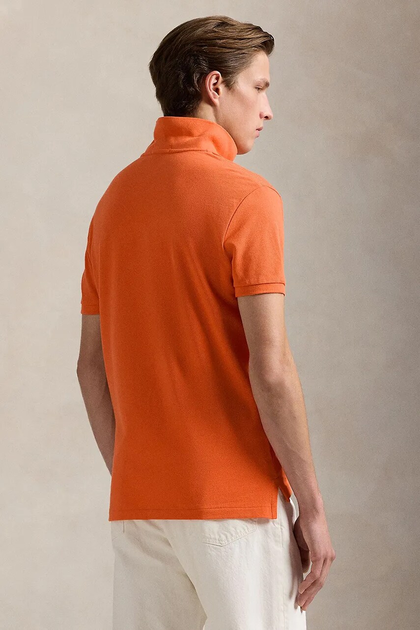 Бавовняне поло Polo Ralph Lauren однотонне 710536856