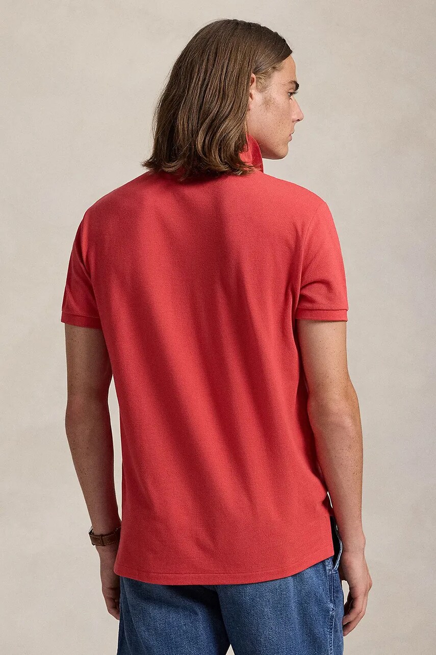 Бавовняне поло Polo Ralph Lauren однотонне 710536856