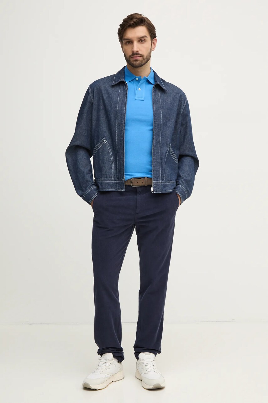 Бавовняне поло Polo Ralph Lauren однотонне 710536856