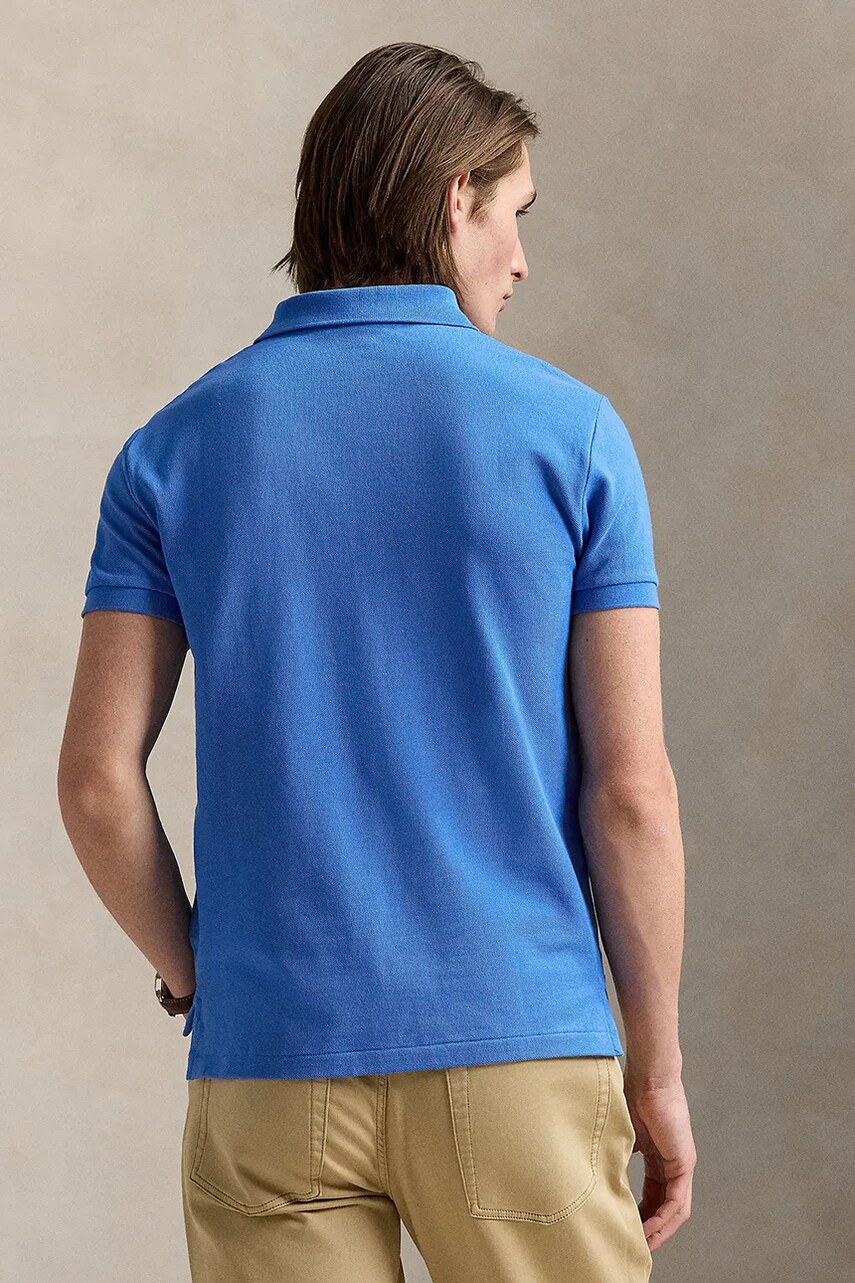 Бавовняне поло Polo Ralph Lauren однотонне 710536856