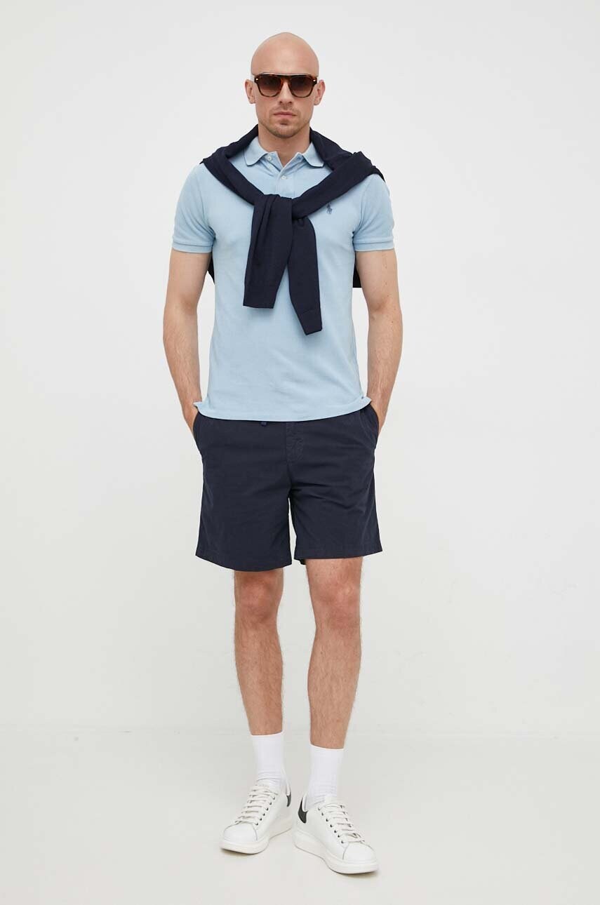 Бавовняне поло Polo Ralph Lauren однотонний