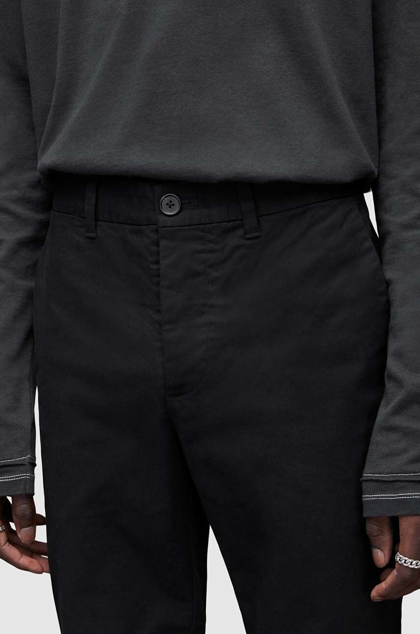 Штани AllSaints чоловічі колір бордовий фасон chinos