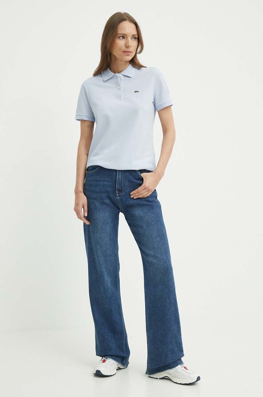 Бавовняна футболка Lacoste з коміром
