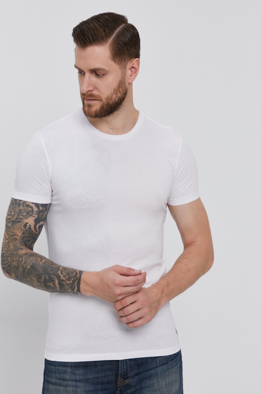 Футболка Polo Ralph Lauren (3-pack) чоловіча колір чорний гладкий