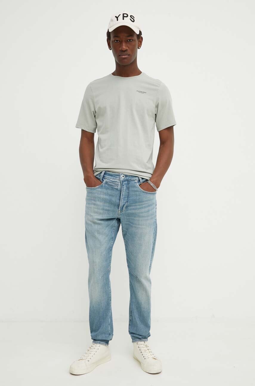 Футболка G-Star Raw чоловічий колір білий однотонний